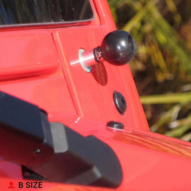 RAM Mounts RAM-B-367U Motorcycle Handlebar Clamp Base with M8 Bolts with B Size 1" Ball - Image 5